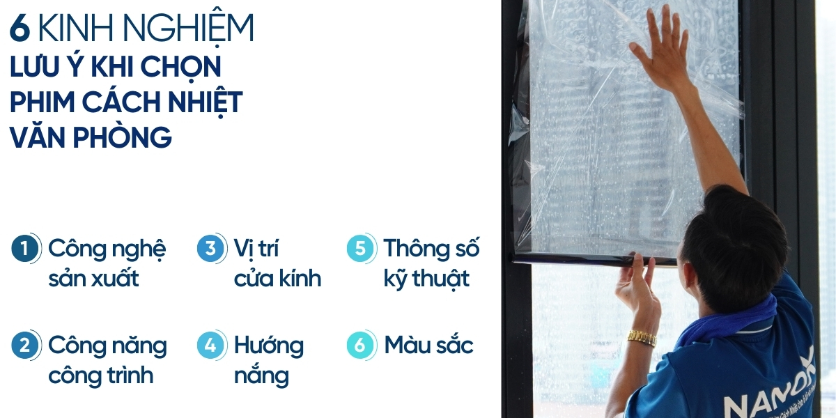 Kinh nghiệm chọn phim cách nhiệt văn phòng