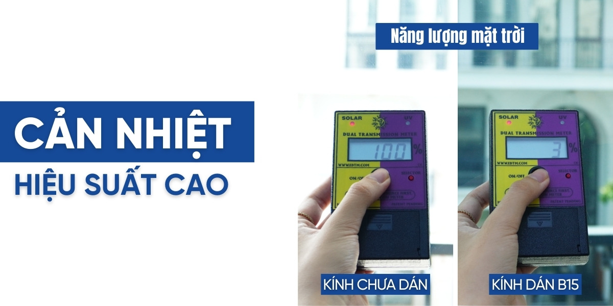 Mã phim cách nhiệt B15 cản nhiệt cao