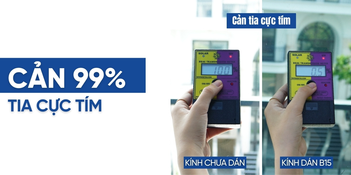 Mã phim cách nhiệt B15 cản tia cực tím