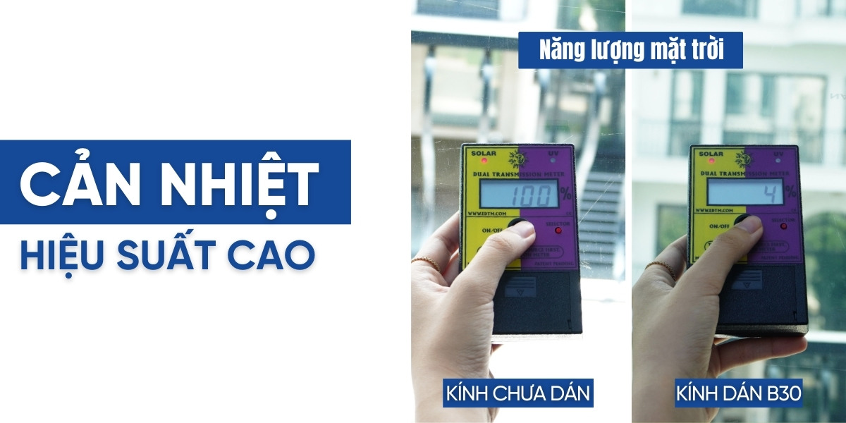 Mã phim cách nhiệt B30 cản nhiệt hiệu quả