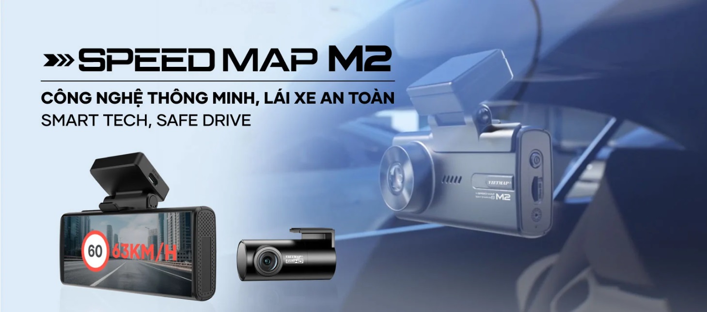 Cam hành trình SpeedMap M2 vietmap cho ô tô tại Đà Nẵng