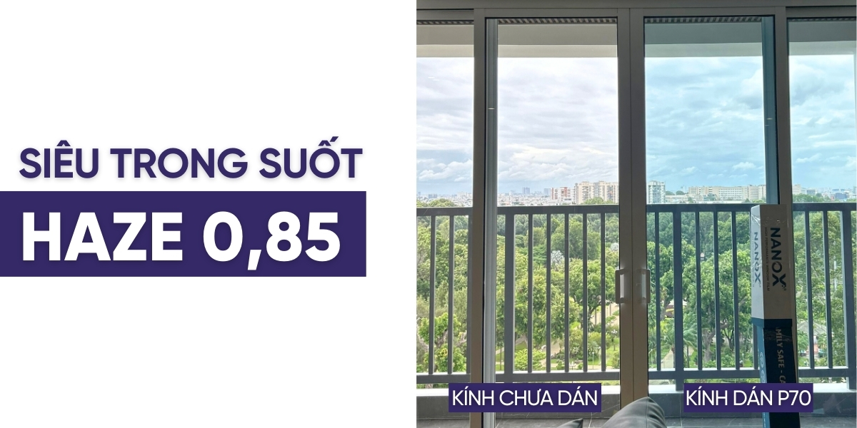 Mã phim cách nhiệt P70 độ trong suốt cao