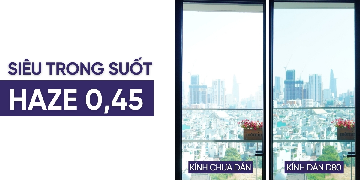 mã phim cách nhiệt D80 trong suốt cao