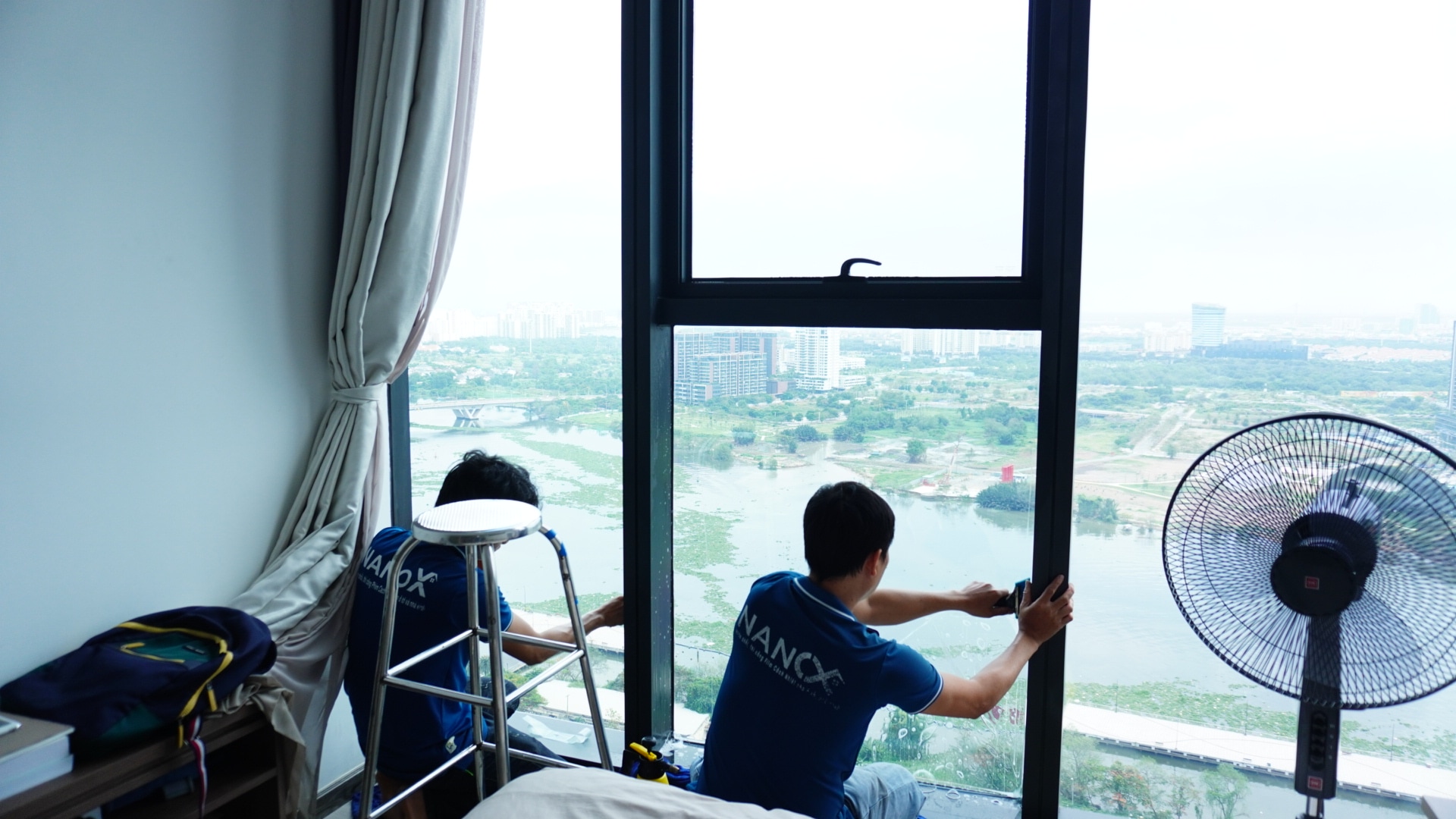 Hình ảnh thi công thực tế mã phim cách nhiệt D80